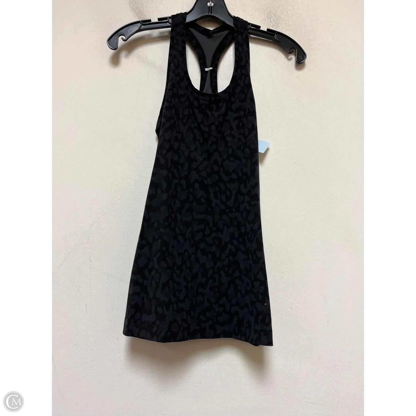 Athletic Tank Top By Lululemon In Black & Grey, Size: S