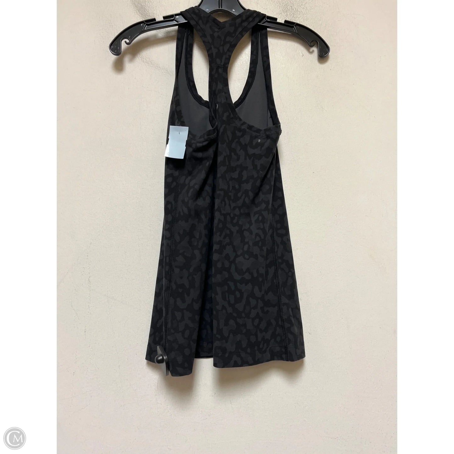 Athletic Tank Top By Lululemon In Black & Grey, Size: S
