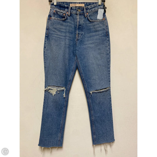 Jeans Cropped By Clothes Mentor In Blue Denim, Size: 0