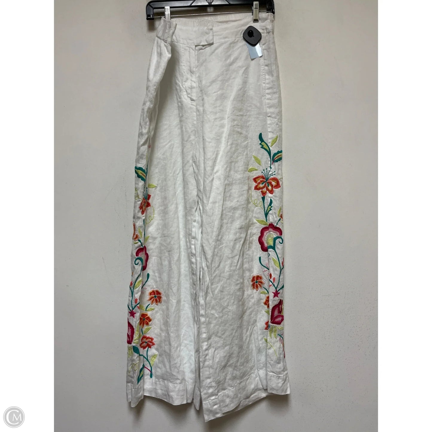 Pants Linen By Johnny Was In White, Size: 12