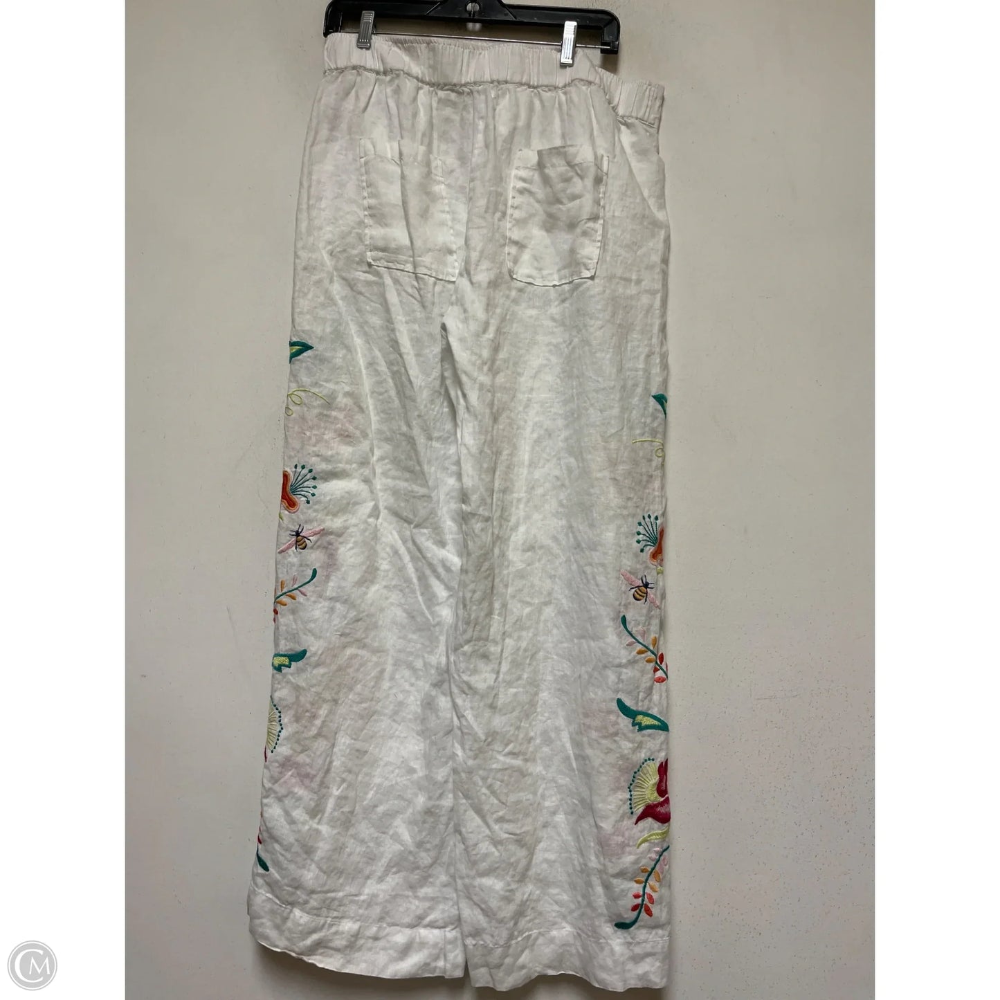 Pants Linen By Johnny Was In White, Size: 12