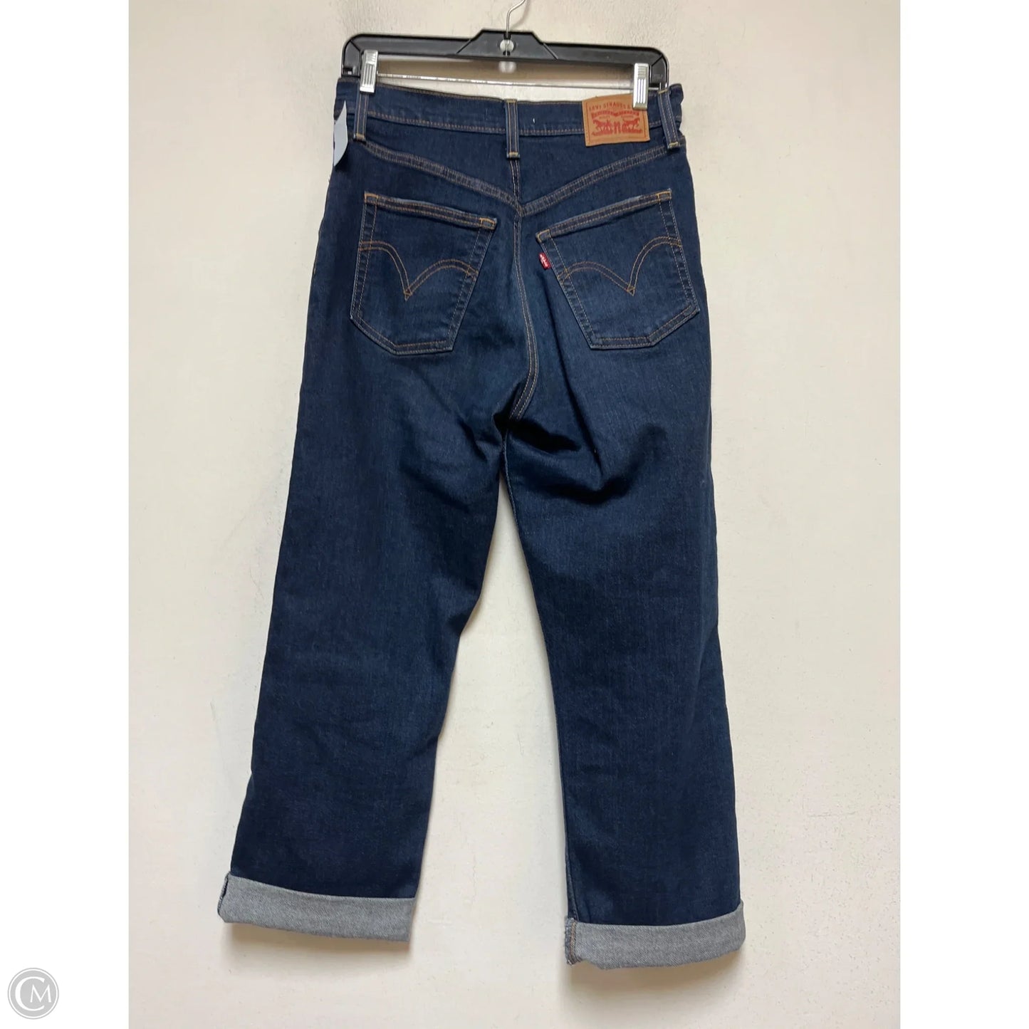 Jeans Straight By Levis In Blue Denim, Size: 6