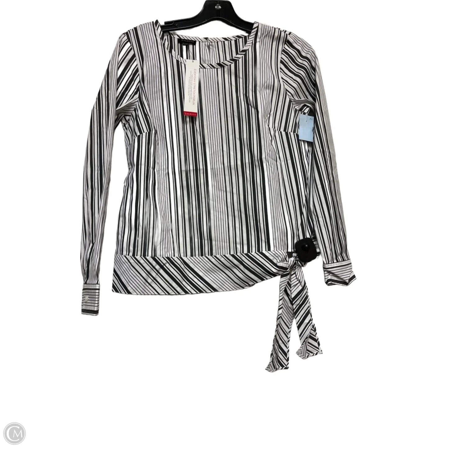 Top Long Sleeve By Talbots In Striped Pattern, Size: Xs
