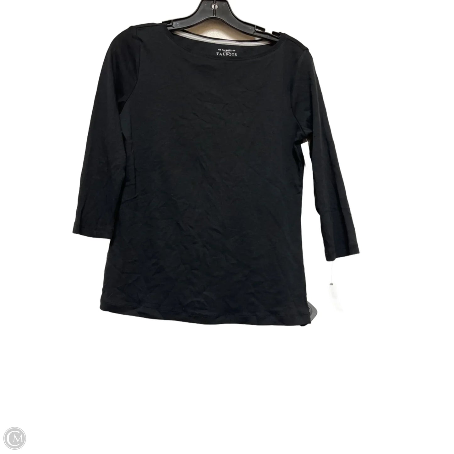 Top Long Sleeve Basic By Talbots In Black, Size: S
