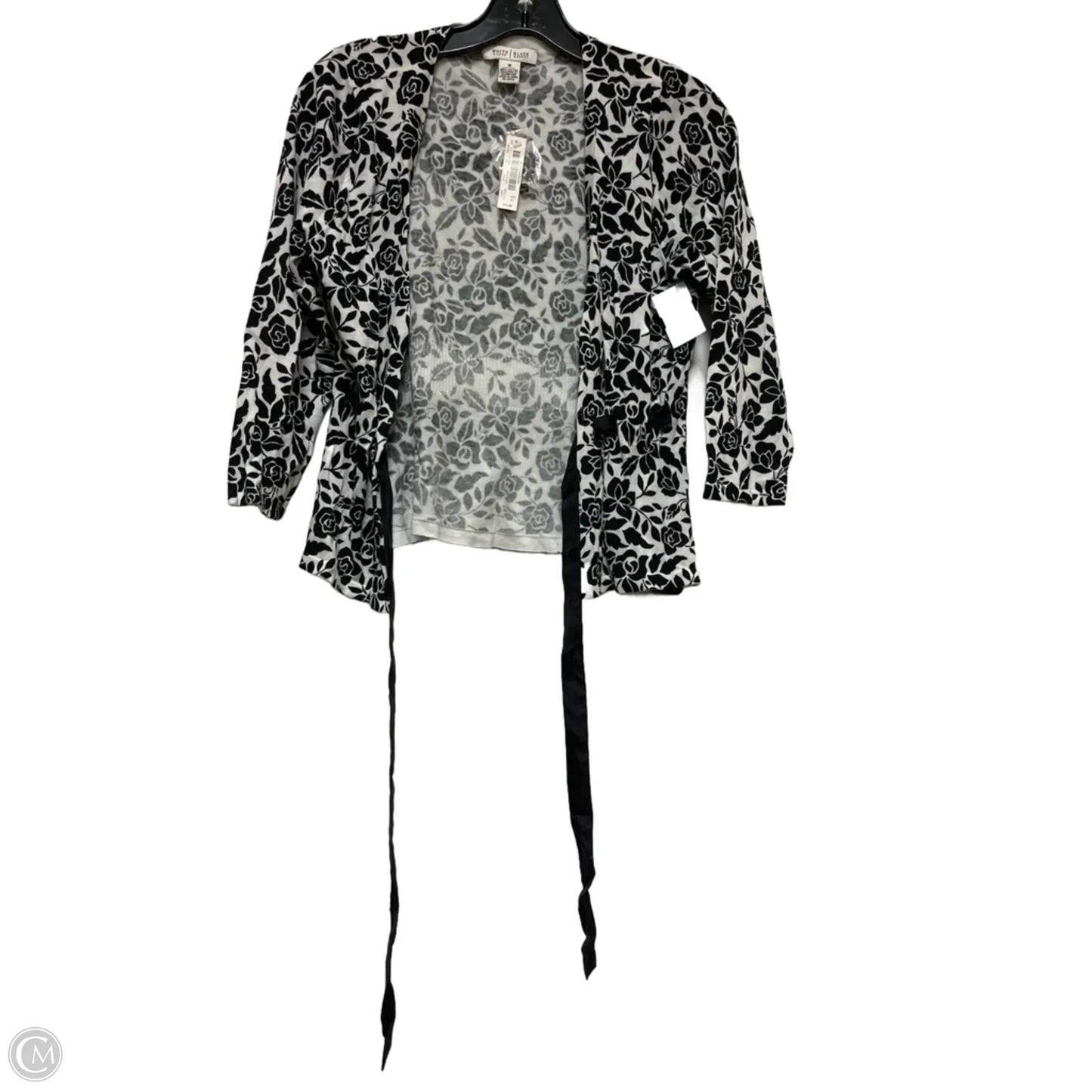 Cardigan By White House Black Market In Black & White, Size: M
