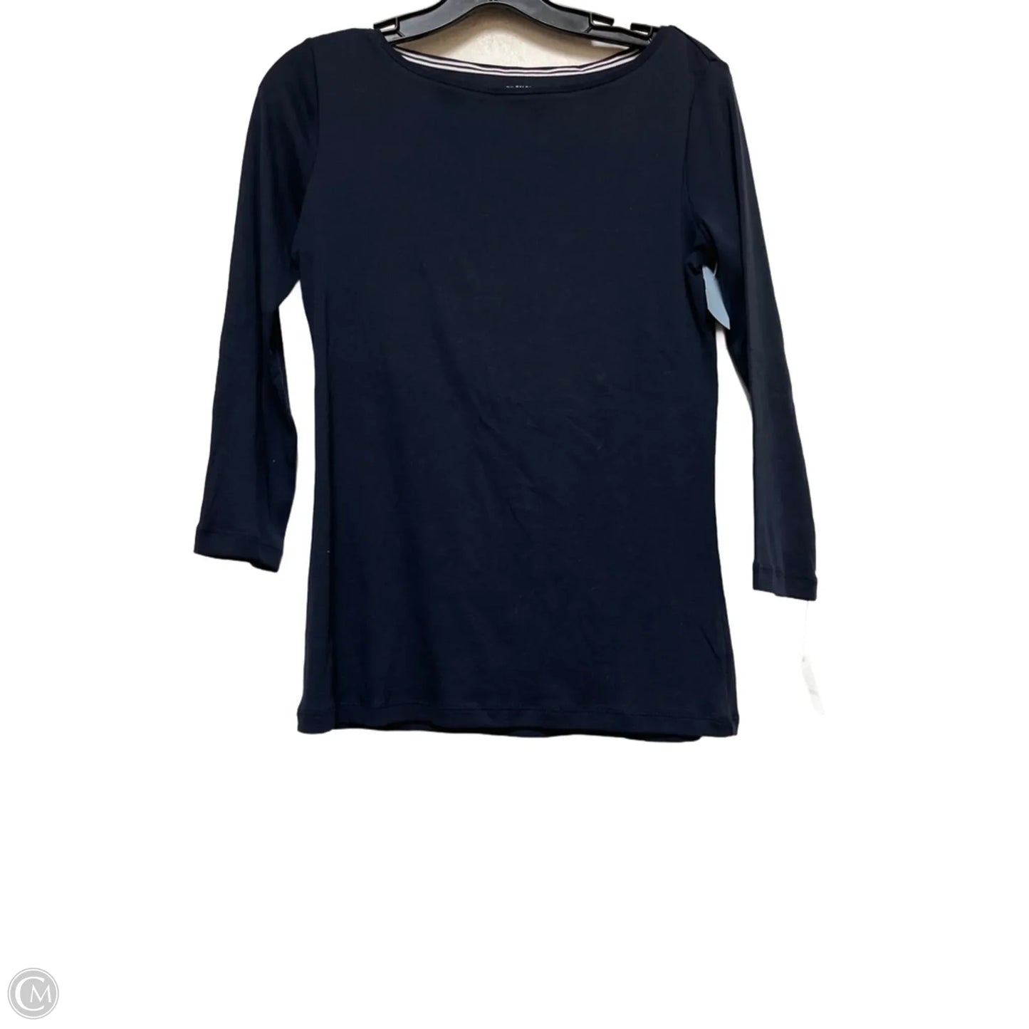 Top Long Sleeve Basic By Talbots In Blue, Size: Xs