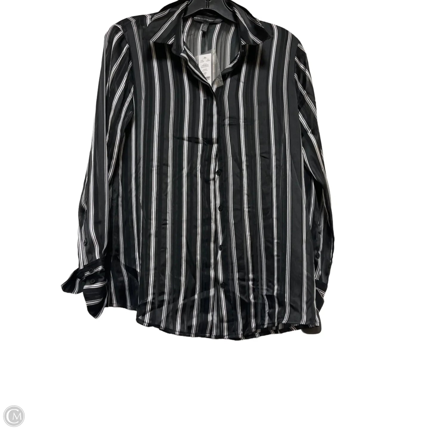 Top Long Sleeve By White House Black Market In Striped Pattern, Size: Xs