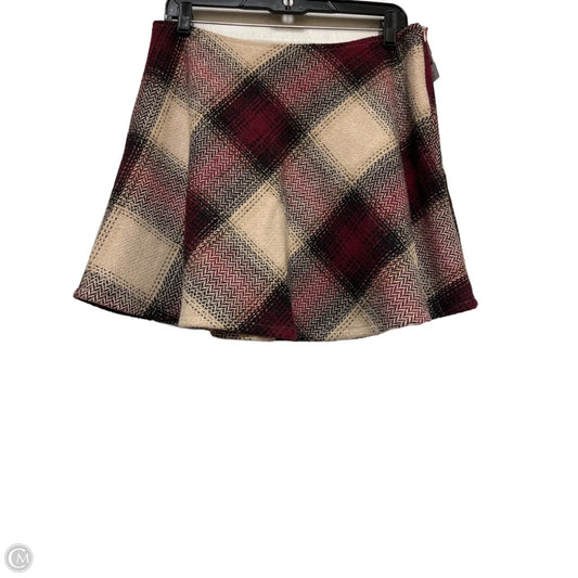 Skirt Mini & Short By Vestique In Plaid Pattern, Size: 12