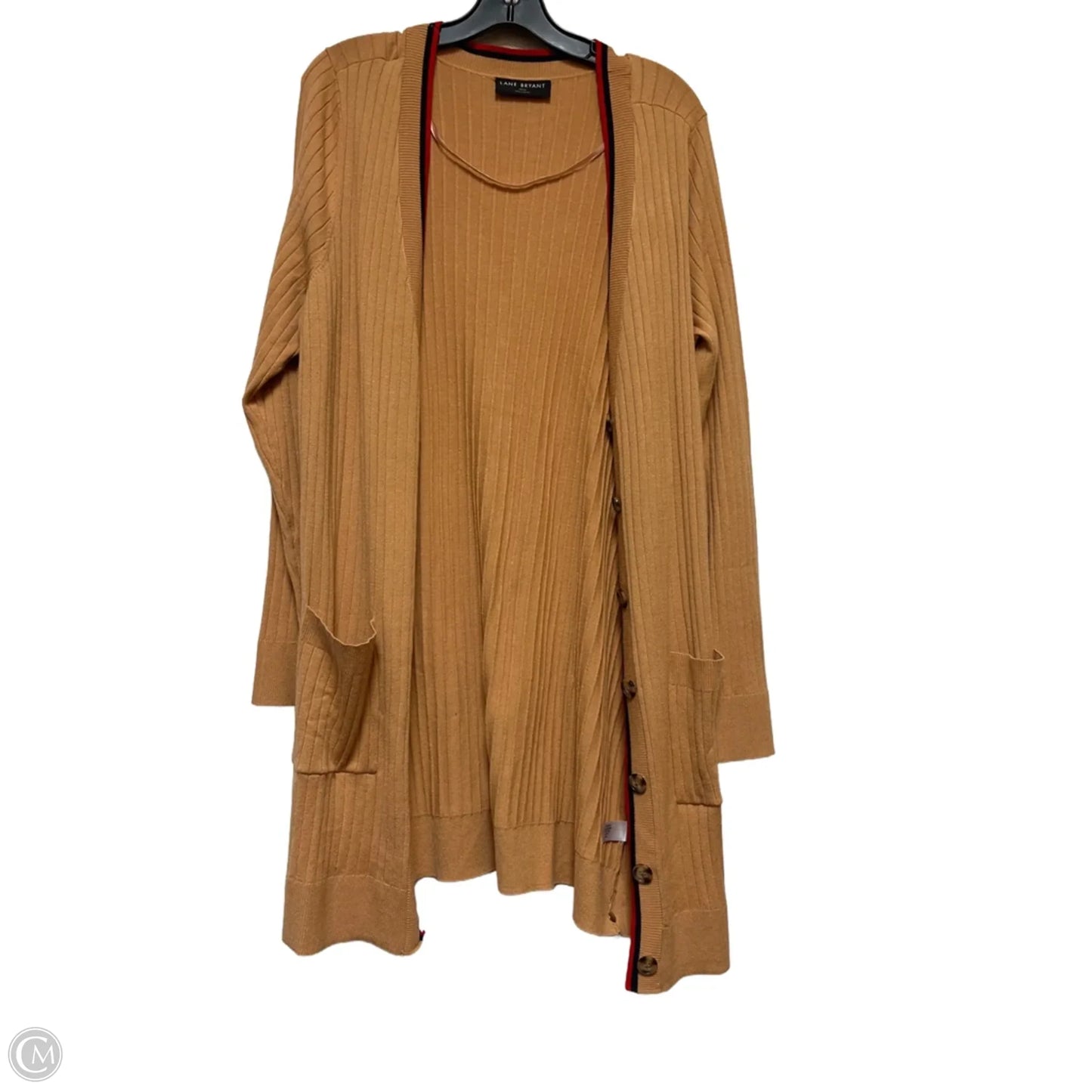 Cardigan By Lane Bryant In Tan, Size: Xl