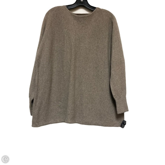 Top Long Sleeve By Uniqlo In Tan, Size: M