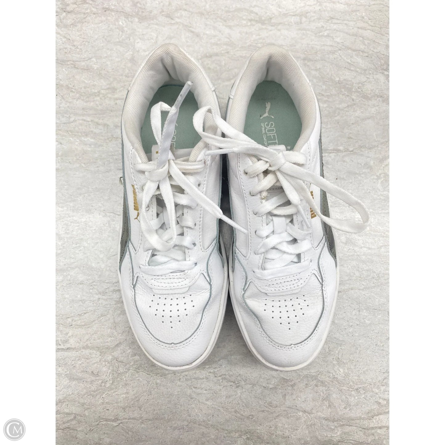 Shoes Sneakers Platform By Puma In Green & White, Size: 8