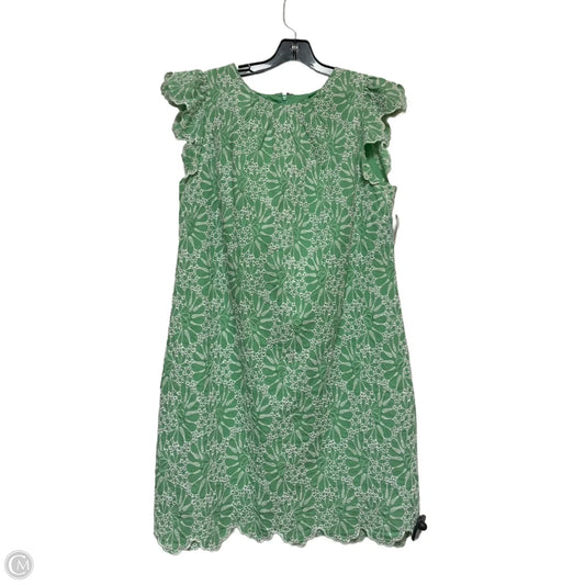 Dress Casual Short By Loft In Green & White, Size: M