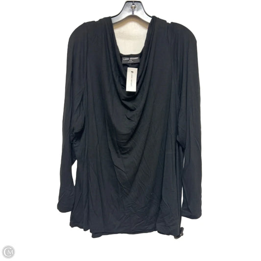 Top Long Sleeve By Lane Bryant In Black, Size: 4x