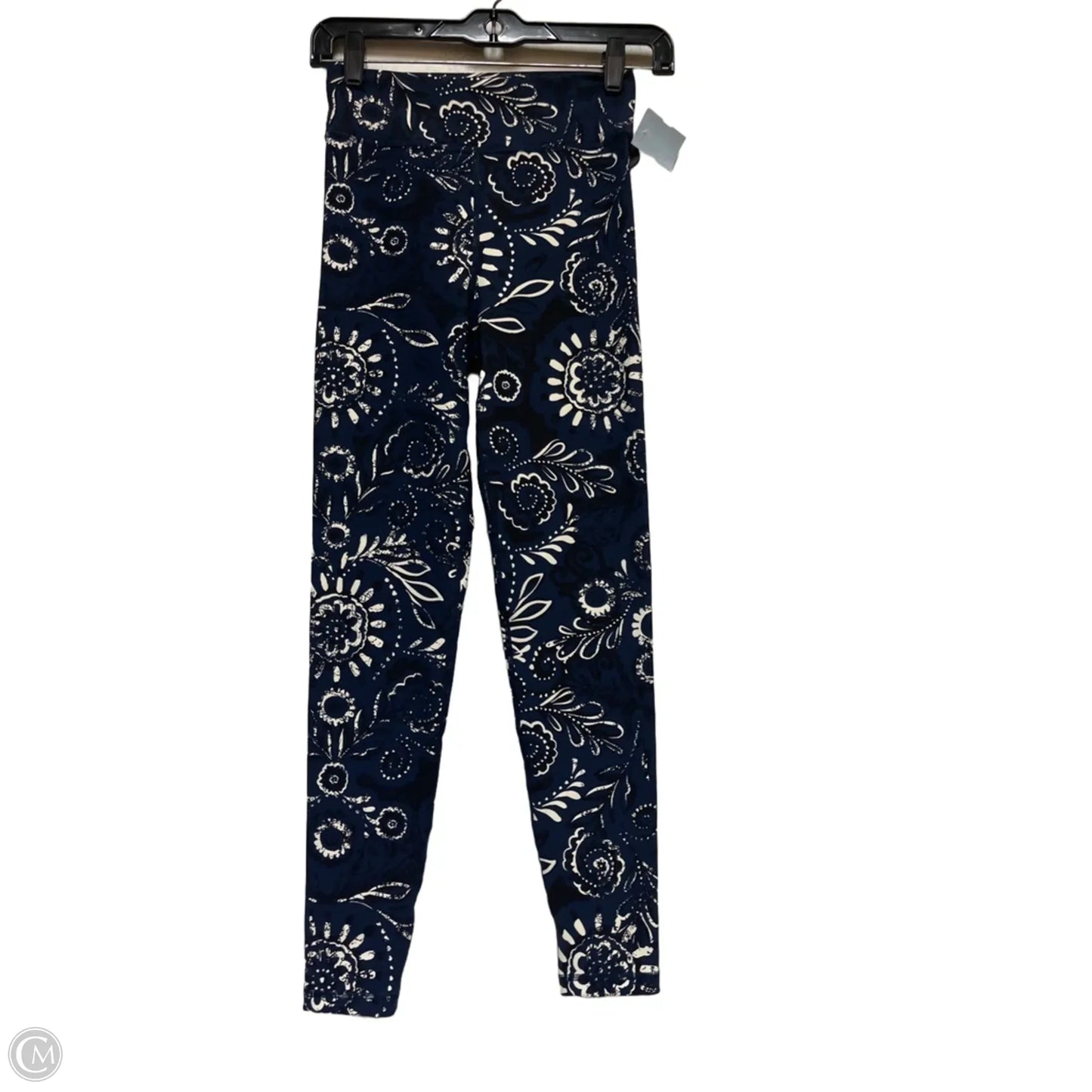 Athletic Leggings By The Upside In Black & Blue, Size: S