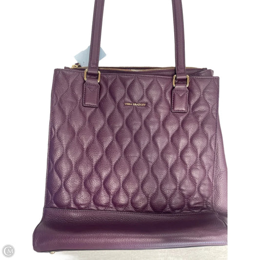 Handbag By Vera Bradley, Size: Large