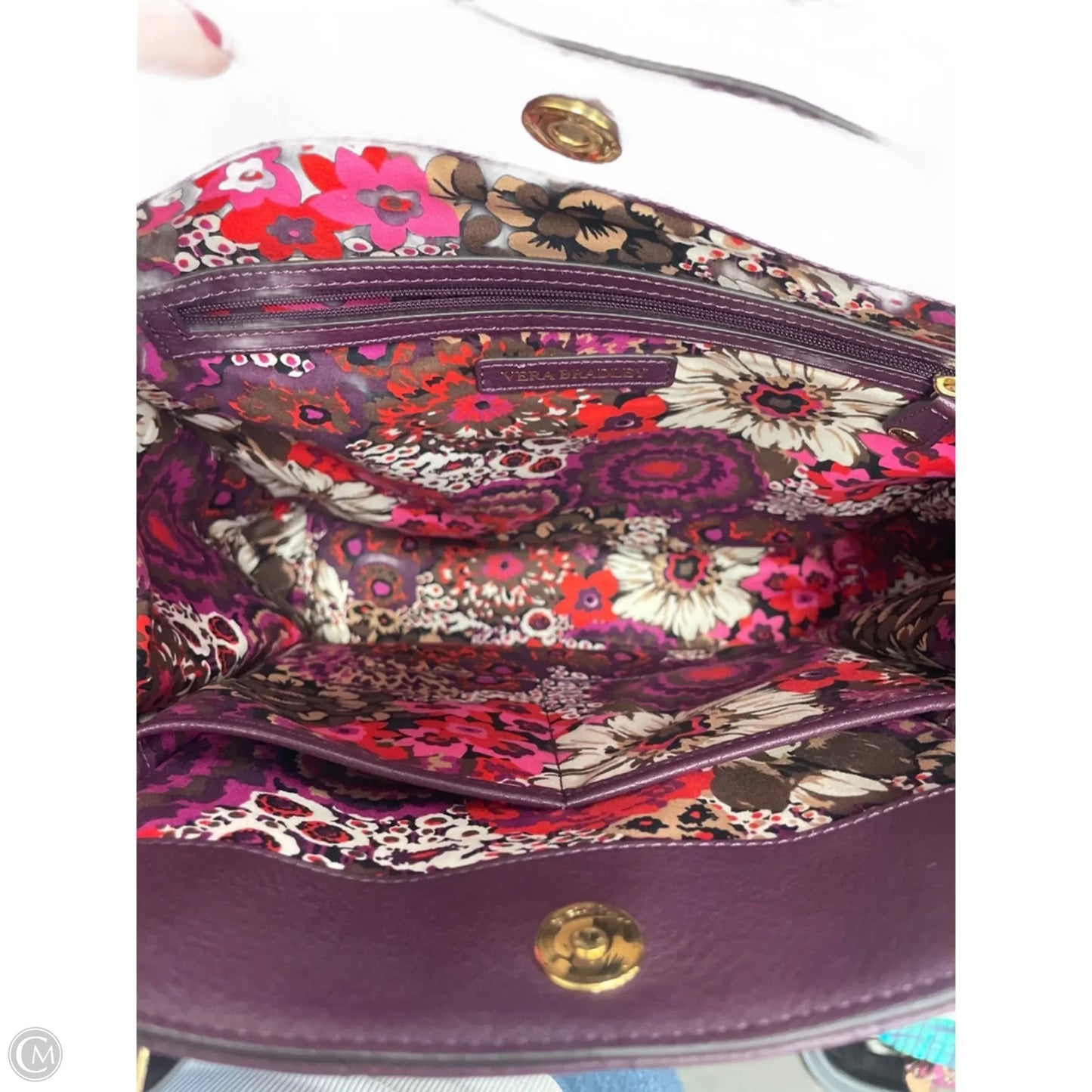 Handbag By Vera Bradley, Size: Large