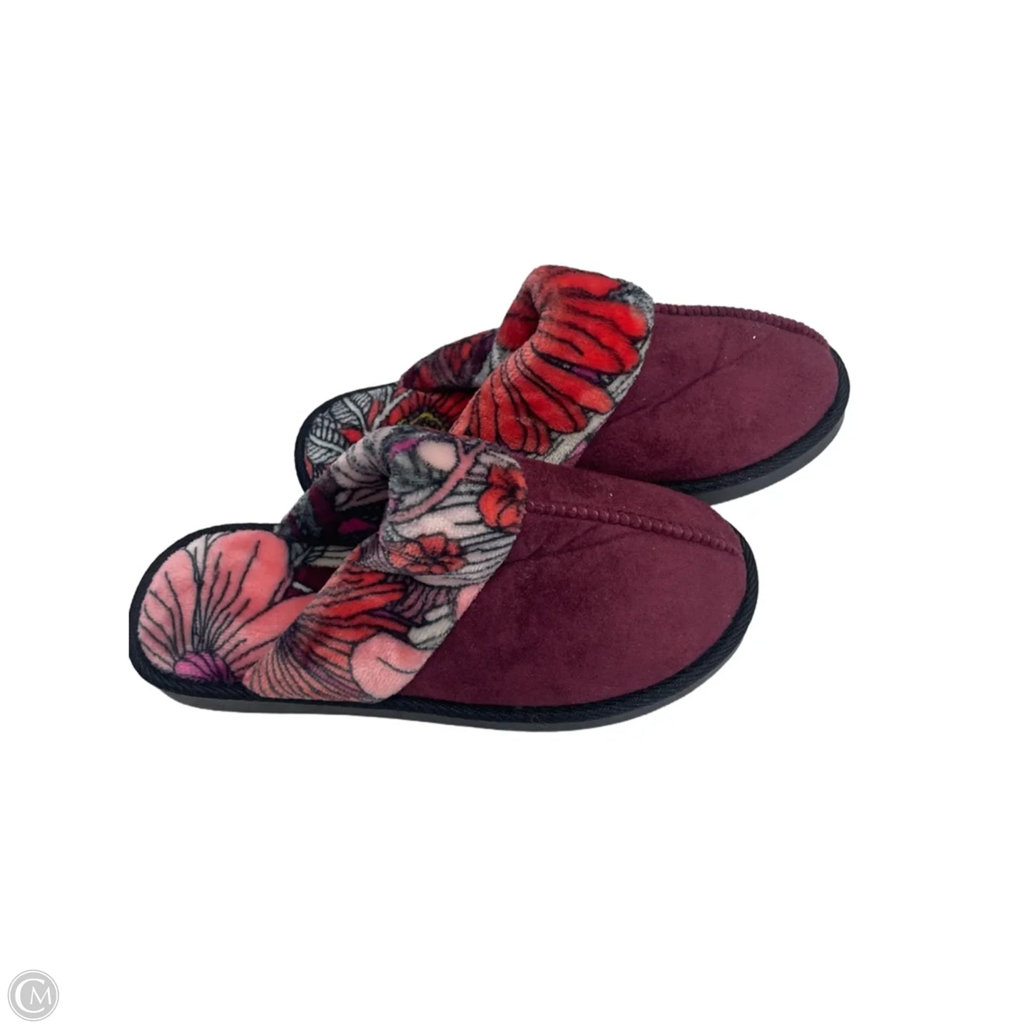 Slippers By Vera Bradley In Maroon, Size: 7