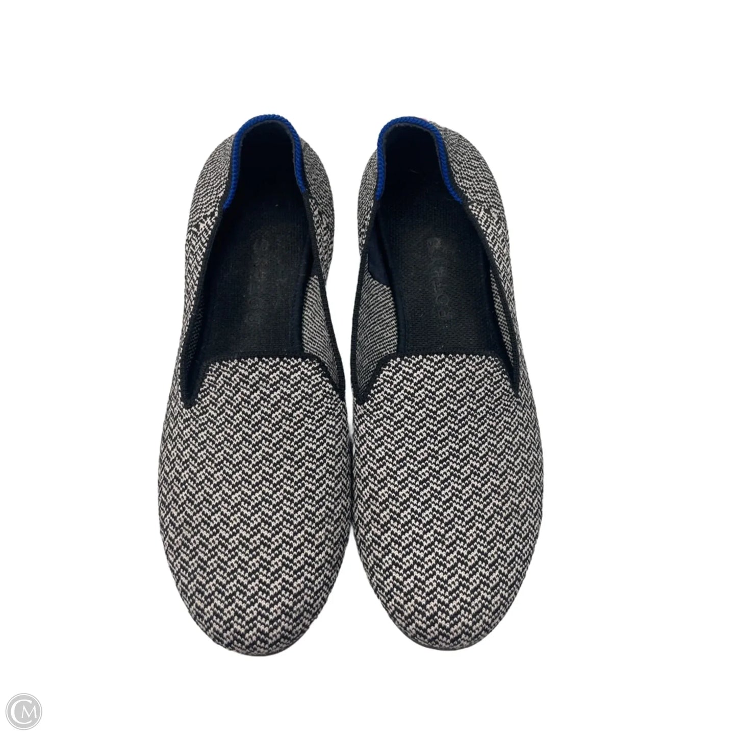 Shoes Flats By Rothys In Black & Cream, Size: 9