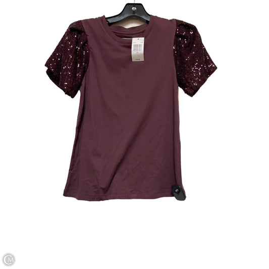 Top Short Sleeve Designer By Rebecca Minkoff In Purple, Size: Xs