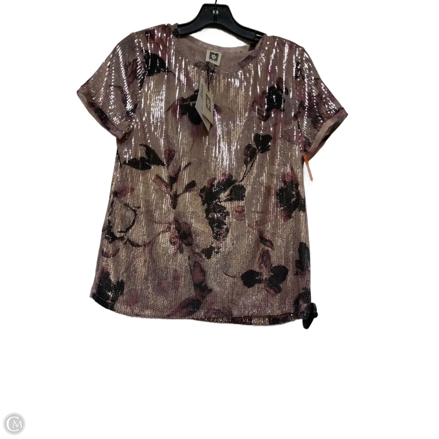 Top Short Sleeve By Anne Klein In Pink, Size: S