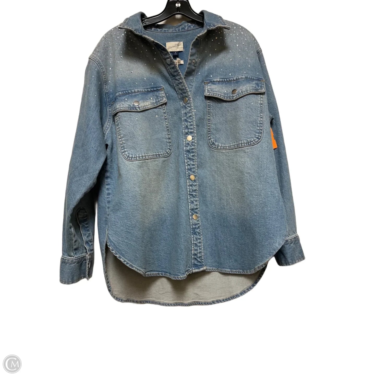 Jacket Denim By Universal Thread In Blue Denim, Size: M