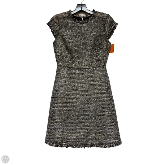 Dress Designer By Kate Spade In Black & Gold, Size: 0