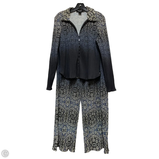 Pants Set 2pc By Desigual In Black & Blue, Size: Xl