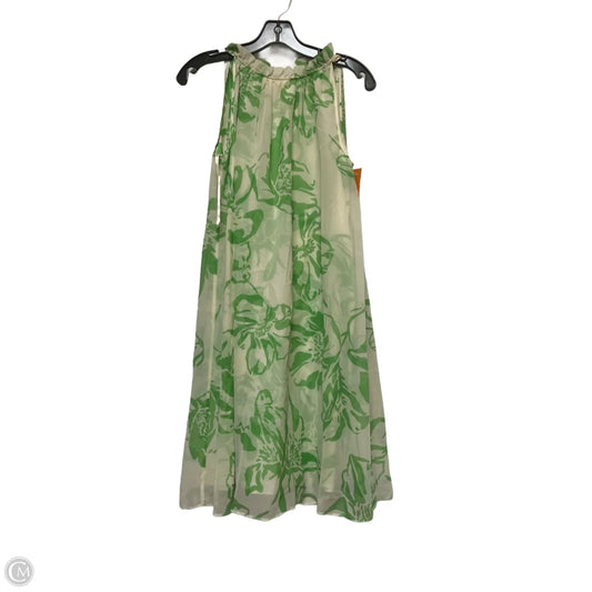 Dress Casual Short By Banana Republic In Cream & Green, Size: S