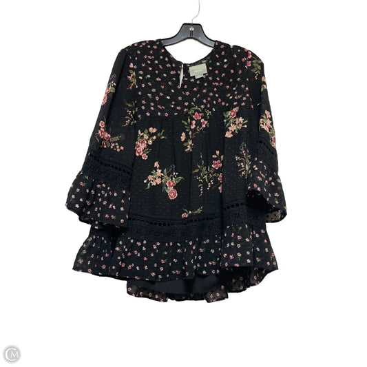 Top Short Sleeve By Maeve In Floral Print, Size: S