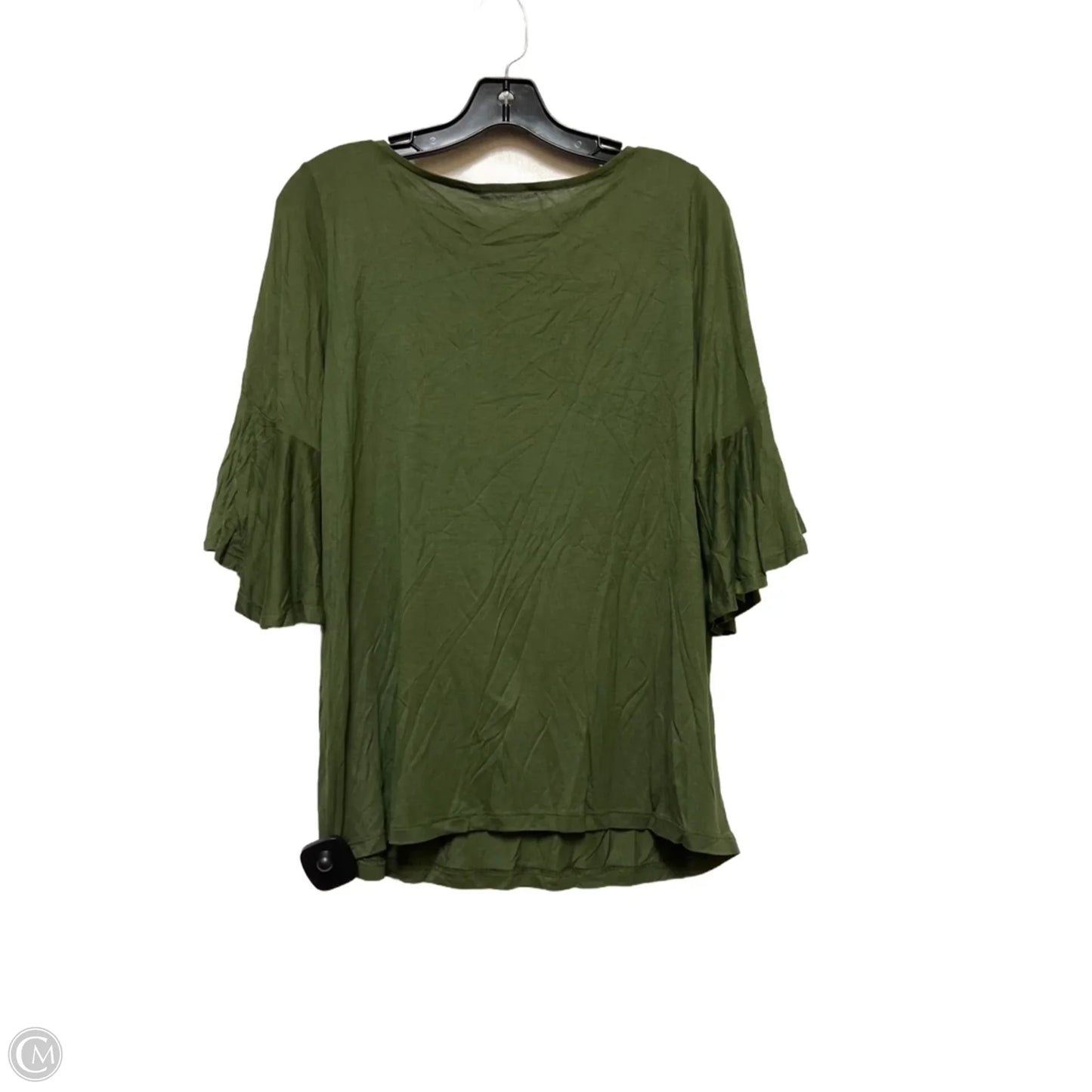 Top Short Sleeve Basic By Loft In Green, Size: M