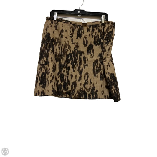Skirt Mini & Short By Banana Republic In Black & Brown, Size: 14