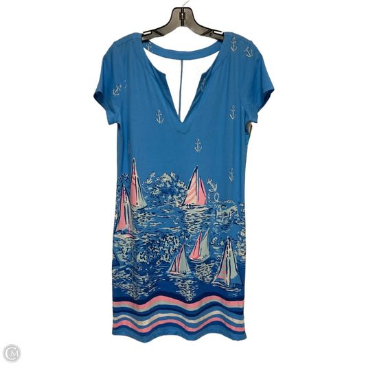 Dress Designer By Lilly Pulitzer In Blue & Pink, Size: M