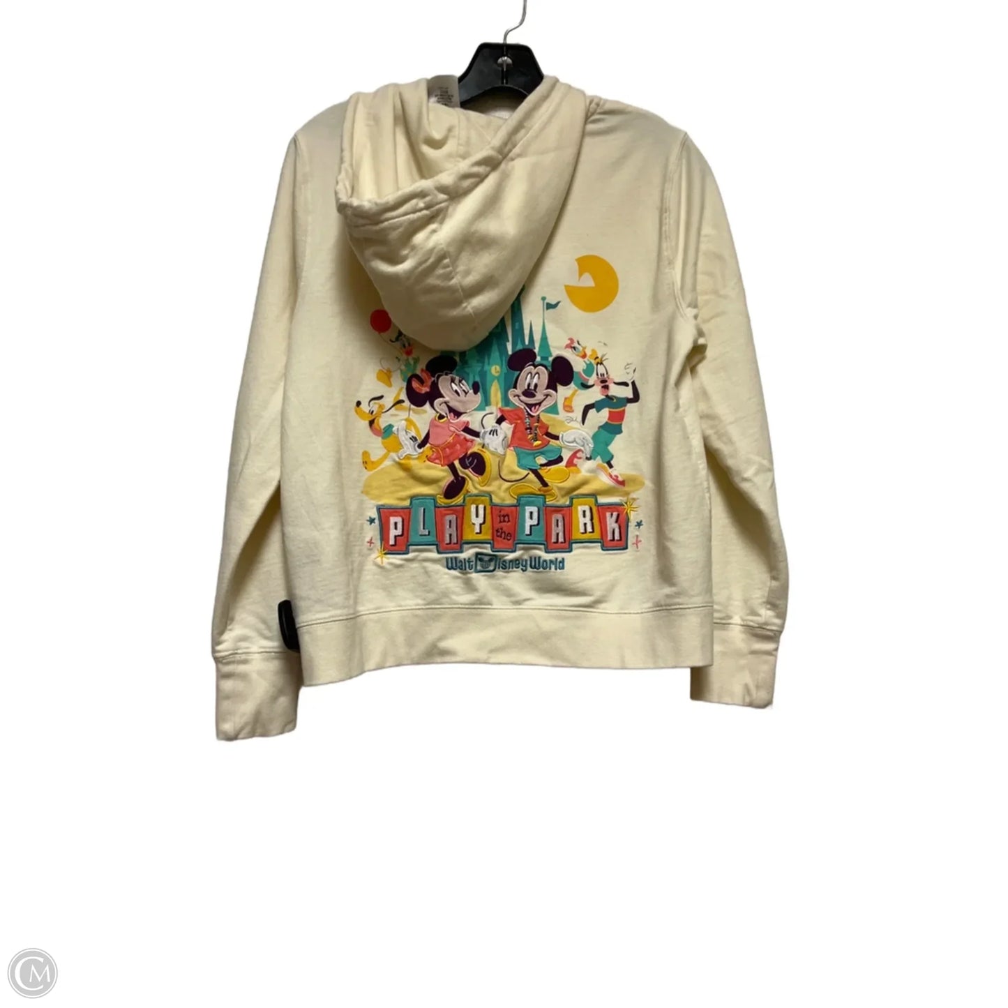 Sweatshirt Hoodie By Disney Store In Cream, Size: Xs