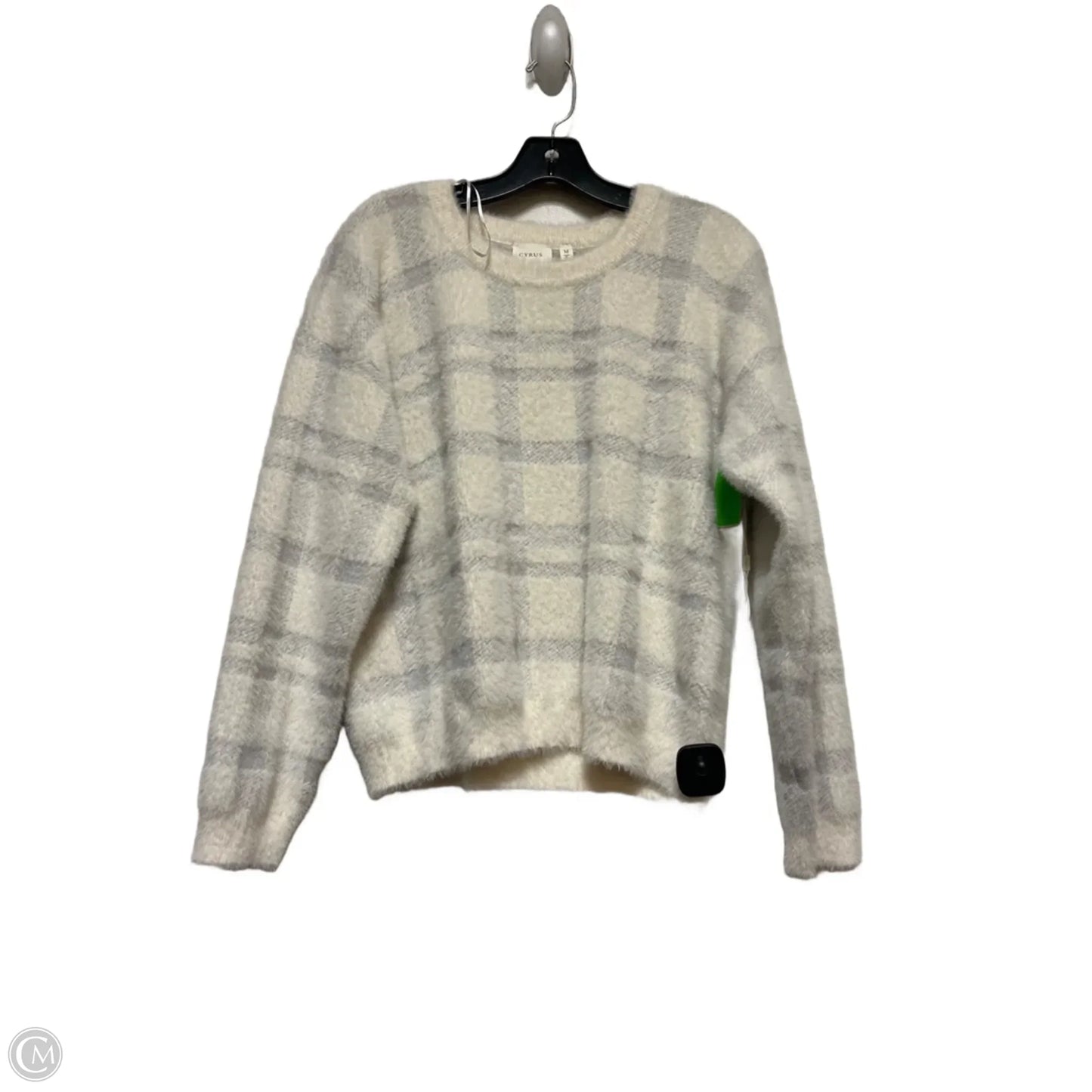 Sweater By Cyrus In Plaid Pattern, Size: M