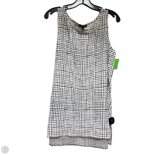 Top Sleeveless By Eileen Fisher In Black & White, Size: M