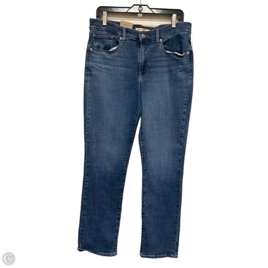 Jeans Straight By Levis In Blue Denim, Size: 8
