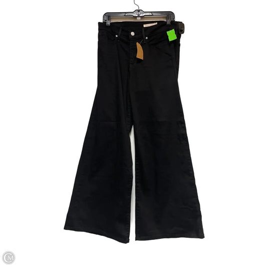 Jeans Wide Leg By Levis In Black Denim, Size: 6