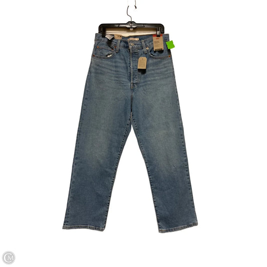 Jeans Straight By Levis In Blue Denim, Size: 8