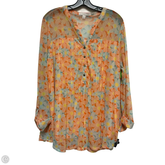 Top Long Sleeve By Clothes Mentor In Multi-colored, Size: 2x