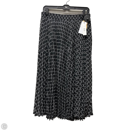 Skirt Midi By Tahari In Black & White, Size: 8