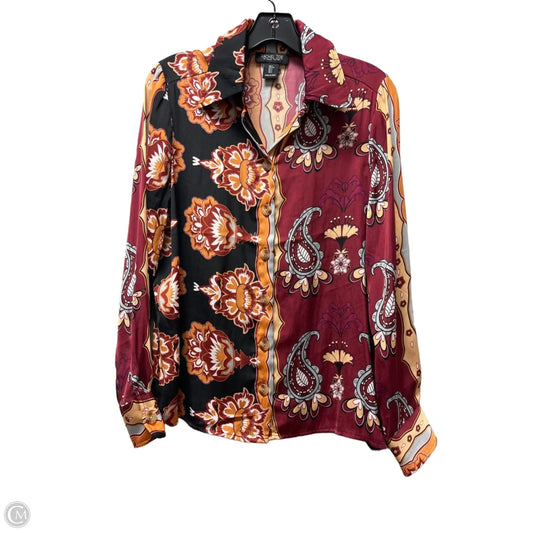 Top Long Sleeve By Rachel Zoe In Paisley Print, Size: S