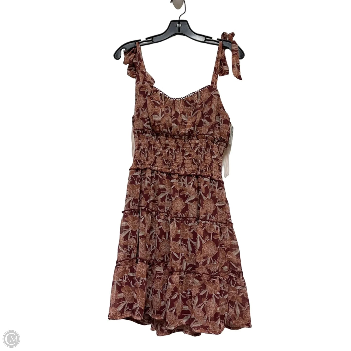 Dress Casual Short By Trixxi In Floral Print, Size: L