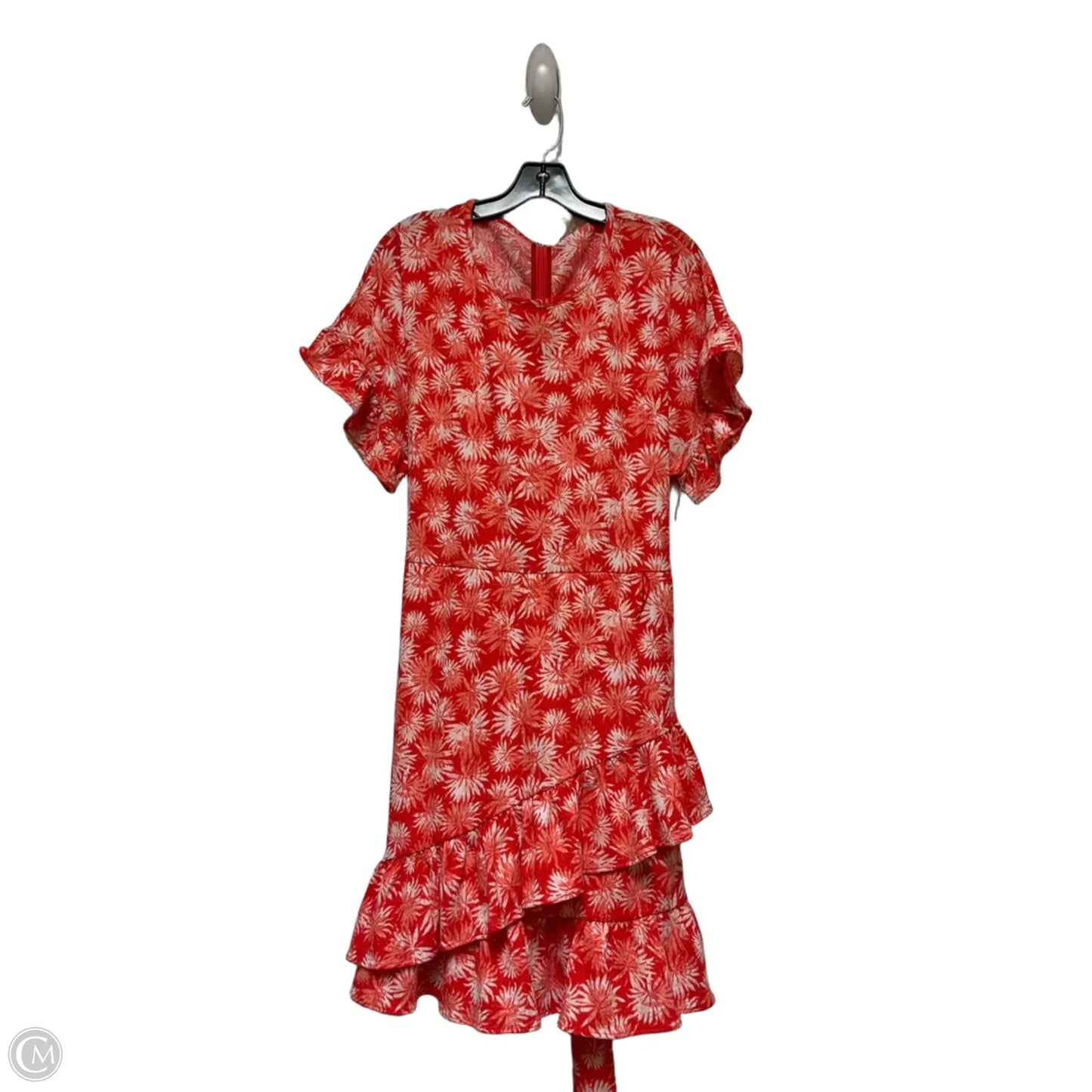 Dress Casual Midi By Michael By Michael Kors In Red & White, Size: Xl