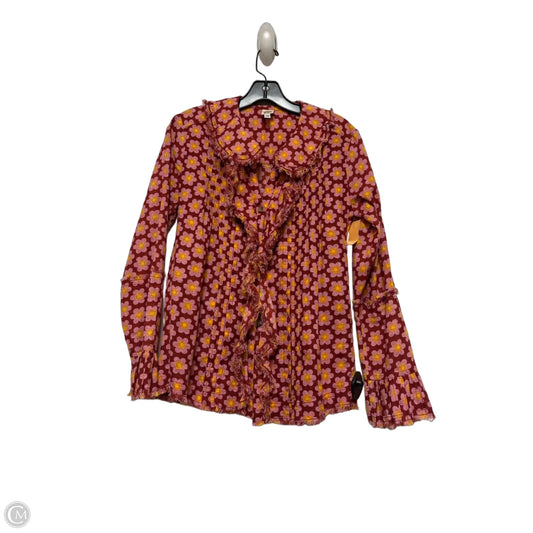 Top Long Sleeve By Ivy Jane In Floral Print, Size: Xs