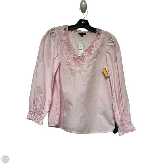 Top Long Sleeve By J. Crew In Pink, Size: Xs