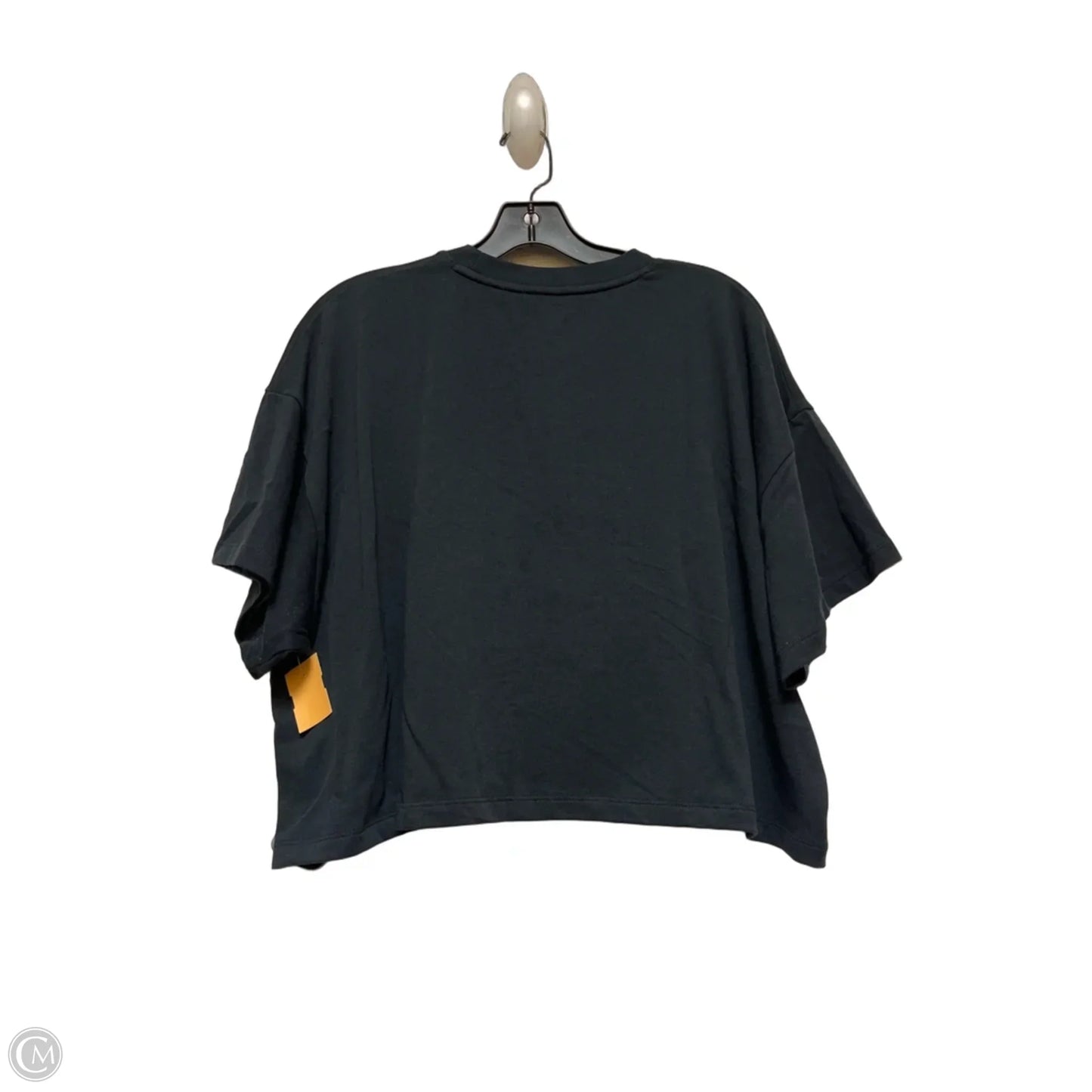 Athletic Top Short Sleeve By Under Armour In Black, Size: L