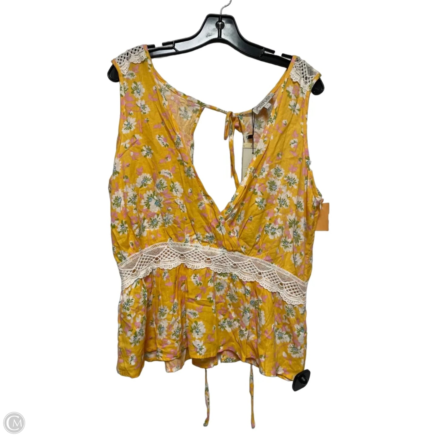 Top Sleeveless By Rachel Zoe In Floral Print, Size: L