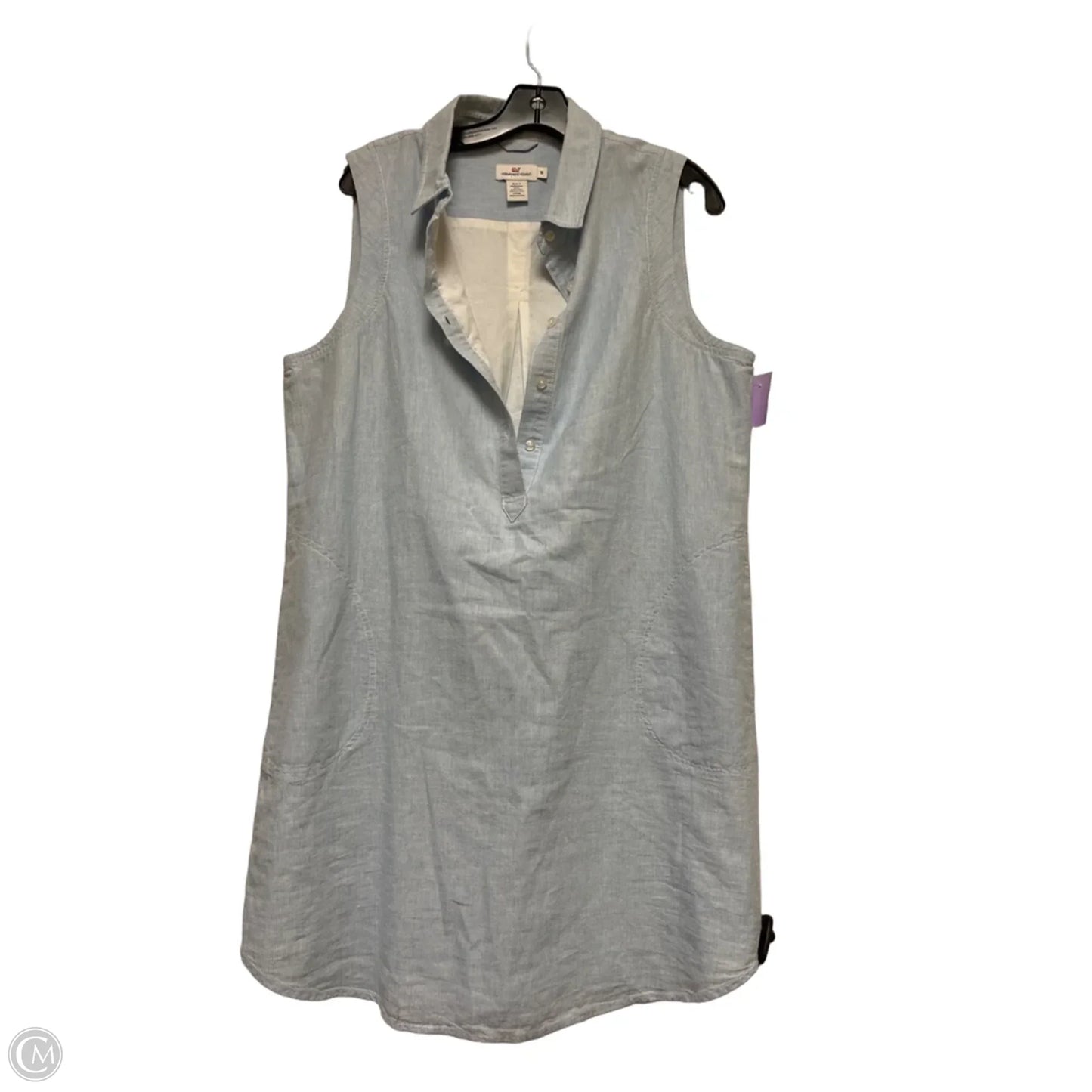 Dress Casual Short By Vineyard Vines In Blue & White, Size: Xl