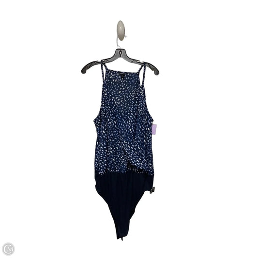 Bodysuit By Torrid In Blue & White, Size: 2x