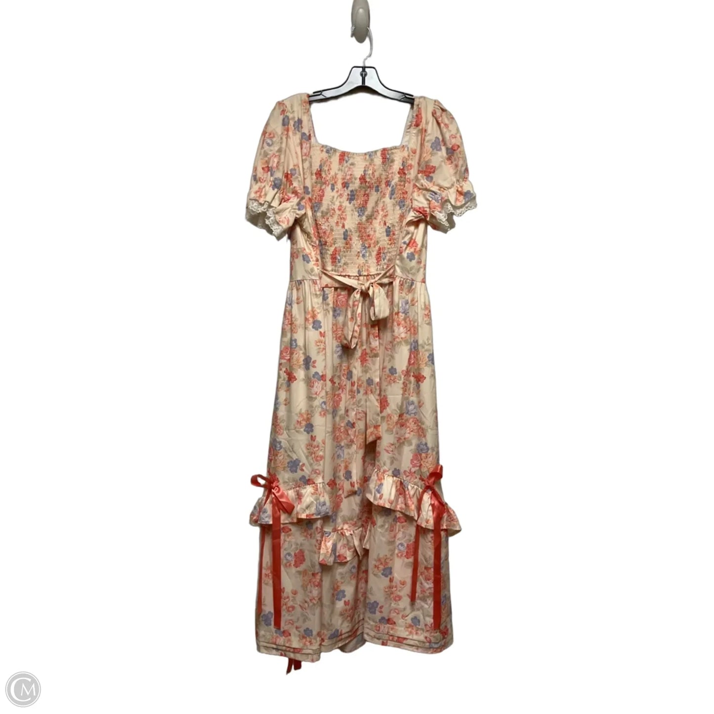 Dress Casual Midi By Clothes Mentor In Floral Print, Size: Xl